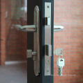 China supply entrance polished door handles in copmplete set